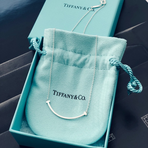 Tiffany & Co. Jewelry - Tiffany Small T Smile Pendant 16-18 in adjustable